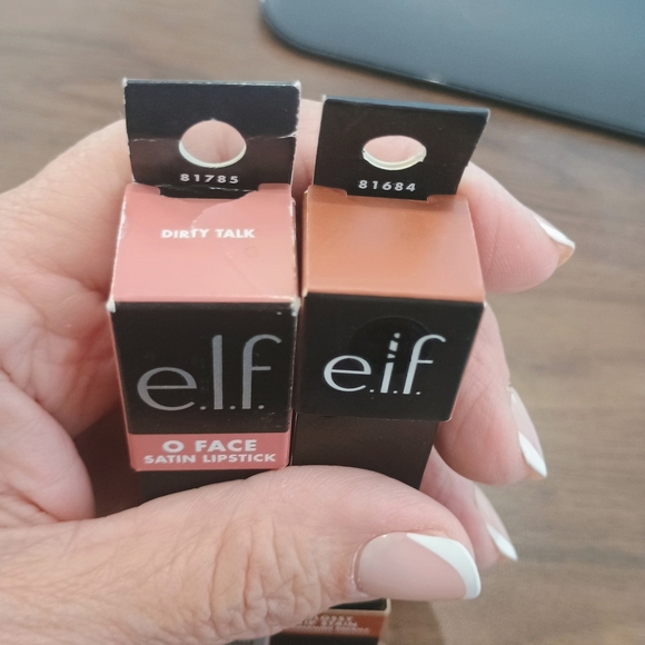 Set Of 2.  1ELF O Face Satin Lipstick and 1 Glossy Lip Stain - Cinnamon Dreamz - Picture 2 of 2